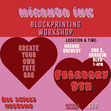 Blockprinting Workshop