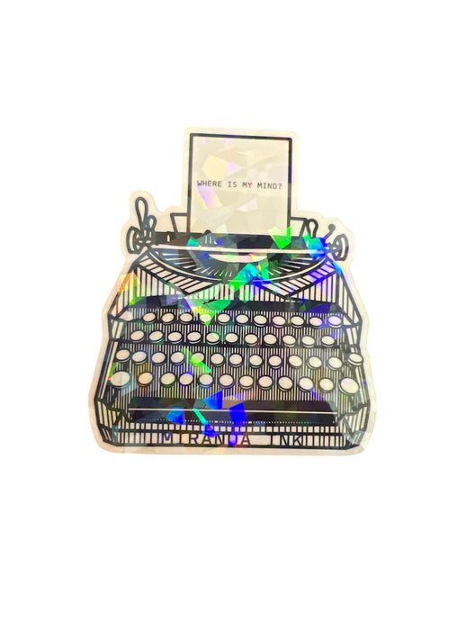 Typewriter Sticker